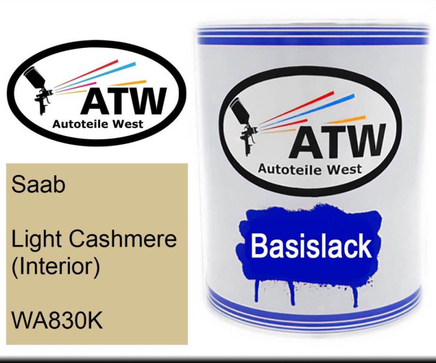 Saab, Light Cashmere (Interior), WA830K: 1L Lackdose, von ATW Autoteile West.